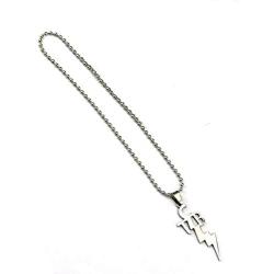 jewelry world Elvis TCB Necklace Stainless Steel Elvis Pendant Necklace Charm Taking Care of Business Elvis Motto for Men Women Fans neckalce Gift