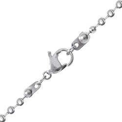 Nickelodeon Teenage Mutant Ninja Turtles’ Jewelry, Stainless Steel TMNT Logo Dog Tag Bead Necklace, 18” chain