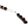 Masha Sterling Silver Necklace Black Onyx, Spiny Oyster, Made in USA - Exclusive Southwestern Handmade Jewelry, 18'' in Length