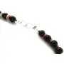 Masha Sterling Silver Necklace Black Onyx, Spiny Oyster, Made in USA - Exclusive Southwestern Handmade Jewelry, 18'' in Length