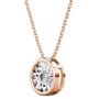 St.Claire Swarovski Crystal 18K Gold Plated Round Necklace 925 Sterling Silver Birthstone Pendant Necklaces for Women Christmas Jewelry Gift