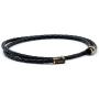 Lobo Verde Handmade Double Wrap Braided Leather Bracelet with Magnetic Copper Clasp