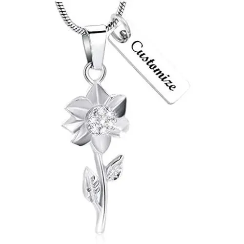 memorial jewelry Sun Flower Cremation Urn Necklace Keepsake Ashes Pendant Cremation Jewelry memorial jewelry Sun Flower Cremation Urn Necklace Keepsake Ashes Pendant Cremation Jewelry