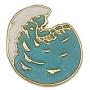 CAROMAY 7 PC Enamel Lapel Pins Set Summer Beach Cartoon Starfish Badge Corsage Collar Brooch Cute Shell Coconut Palm Wave