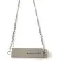 Minimalist Diffuser Necklace:''BE Still'' Aromatherapy bar Necklace for Essential Oils with Modern Pendant Style Locket (Reversible and Adjustable)