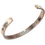 voqoomkl Personalized Bracelets Stainless Steel Jewelry for Women Girls Gift Sliver Rose Gold Cuff Bangle for Mom Daughter Teen Girls Gift