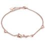 oGoodsunj Cute Rose Flower Necklace Bracelet Ankle - 925 Sterling Silver Fashion Jewelry for Women Girls Gifts Birthday Mothers Day