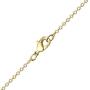 Disney Villains Maleficent Yellow Gold Plated Sterling Silver Cubic Zirconia and Black Onyx Necklace, Official License