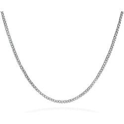 Bling Jewelry Basic Strong Solid Silver Gold Tone Black Stainless Steel 4MM Wide Curb Cuban Mens Link Chain Necklace 18 20 24 30 Inch