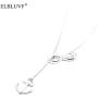 ELBLUVF Newest Stainless Steel Anchor Infinity Y Shaped Lariat Style Necklace 18inch for Women 3 Colors
