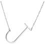 HZMAN Womens Girls Stainless Steel Alphabet Initial Letters Pendant Necklace 2 Colors Gold Silve From A-Z