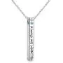 YinShan 925 Sterling Silver Bar Necklace, Inspirational Jewelry Birthday Gifts for Sister Mother Daughter Women Friends YinShan 925 Sterling Silver Bar Necklace, Inspirational Jewelry Birthday Gifts for Sister Mother Daughter Women Friends