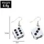 2 Pairs Dice Earring Contracted Sieve Disco Dancing Earrings Punk Resin Black White Cube Dice Casino Drop Earrings Funny Geometric 3D Dice Dangle Earrings for Women Girl Party Jewelry 2 Pairs Dice Earring Contracted Sieve Disco Dancing Earrings Punk Resin Black White Cube Dice Casino Drop Earrings Funny Geometric 3D Dice Dangle Earrings for Women Girl Party Jewelry