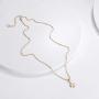 Befettly Moon Pendant Necklace 14K Gold Fill Dainty Hammered Moon Phase Gold Choker Simple Crescent Moon Full Moon Karma Circle Choker Necklace