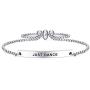 Dainty Cuff Bracelet - Just Dance - Meaningful Engraved Adjustable Bangle Bracelet - Encouragement Gift for Her