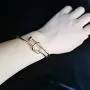 SENFAI Twist Knot Nail Bangle Heart Knot Bracelet Stack Bangle Cuff SENFAI Twist Knot Nail Bangle Heart Knot Bracelet Stack Bangle Cuff