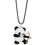 Winssi Sports Panda Necklace with Black Cord Panda Jewelry Gift for Teen Girls and Boys Winssi Sports Panda Necklace with Black Cord Panda Jewelry Gift for Teen Girls and Boys