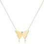 ZMZY Dainty Butterfly Necklace for Women Simple Tiny Charm Pendant Necklaces Personalized 14k Gold Filled Necklace Jewelry