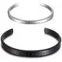 WISTIC His and Hers Couple Bracelet Stainless Steel Adjustable Cuff Bracelet for Women Men WISTIC His and Hers Couple Bracelet Stainless Steel Adjustable Cuff Bracelet for Women Men