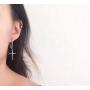 Cross Dangle Drop Earrings with Chain Minimalist Earrings for Women Men Jewelry for Women Girls Family Friends Gifts