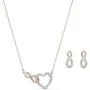 SWAROVSKI Womens Infinity Jewelry Set Collection, Rose Gold Tone & Rhodium Finish, Clear Crystals SWAROVSKI Womens Infinity Jewelry Set Collection, Rose Gold Tone & Rhodium Finish, Clear Crystals