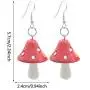 Fashion Women Sweet Fresh Handmade Plastic Simulation Mushroom Long Pendant Earring Jewelry Accessories Gift Fashion Women Sweet Fresh Handmade Plastic Simulation Mushroom Long Pendant Earring Jewelry Accessories Gift