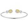 KOAEM Silver 3D Dolphin Bracelet Elegant Green/Blue/Pink Crystal Spring Bangle Gift for Friend Sister Mom Wife Daughter