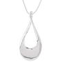 Madison Tyler Classic Collection Silver Plated 18'' Teardrop Necklace and Earring Set