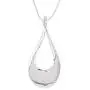 Madison Tyler Classic Collection Silver Plated 18'' Teardrop Necklace and Earring Set