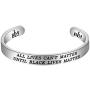 FUSTMW Black Lives Matter Bracelet BLM Cuff Bracelet All Lives Cant Matter Until Black Lives Matter Inspirational Gifts