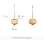 NIEVOS JEWELRY 24k Gold Plated Earring Classic Elegant Basic Chic For Her Handmade Designer