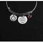 TIIMG One Day at a Time Sobriety Gift Addiction Recovery Gift AA Gift NA Gift 12 Step Gifts Alcoholics Anonymous AA NA Recovery Sobriety Bracelet