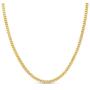Kezef Creations 3mm Miami Cuban Link Chain in 18K Gold Plated Sterling Silver, Rose Gold Plated Sterling Silver & 925 Sterling Silver Bracelets and Necklaces 7-36 Inches