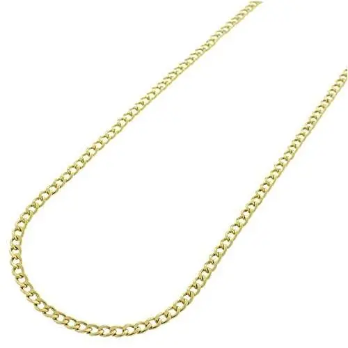 14K Yellow Gold Necklace 2.2MM- 3.5MM Cuban/Curb Link Chain Necklace- 14k Gold Chain 14 Karat Gold Necklace, Men Women Boys Girls 14K Yellow Gold Necklace 2.2MM- 3.5MM Cuban/Curb Link Chain Necklace- 14k Gold Chain 14 Karat Gold Necklace, Men Women Boys Girls