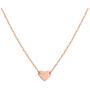 S.J JEWELRY Womens Simple Delicate Handmade 14K Gold Plated/Rose Gold/Silver Plated Simple Delicate Heart and Bar Chokers Necklace