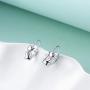 925 Sterling Silver Cute Animal Earrings Unicorn /Cat/Elephant /Panda /Owl /Coala Bear /Rabbit/dinosaur Lenerback Dangle Earrings