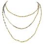 LYNMOS Layering Necklaces Elegant Gold Boho Jewelry Black Small Beaded Hematite Crystal Rhinestone Beads Long Necklace Gift for Women
