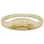Pura Vida Gold-Plated Rising Sun Ring - Brass Base, Hammered Finish - Sizes 5-9