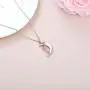 Anniversary Necklace Gifts Sterling Silver Crescent Moon Pendant Rose Flower with Pink Crystal Birthday Christmas Jewelry Gifts for Wife/Girlfriend/Mom Anniversary Necklace Gifts Sterling Silver Crescent Moon Pendant Rose Flower with Pink Crystal Birthday Christmas Jewelry Gifts for Wife/Girlfriend/Mom