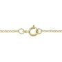 14K Yellow Gold 1/4 ct Diamond Solitaire Bezel Pendant Necklace 18''
