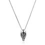 HZMAN Stainless Steel Dragon Head Pendant Necklace for Men Women Vintage Gothic 22+2“ Chain