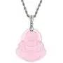 Laughing Buddha Light Pink Jade Pendant Necklace Rope Chain Genuine Certified Grade A Jadeite Jade Hand Crafted, Pink Jade Necklace, 14k White Gold Finish Laughing Jade Buddha Necklace, Pink Jade Medallion Silver Rope Chain Necklace, Mens Jewelry, Buddha Laughing Buddha Light Pink Jade Pendant Necklace Rope Chain Genuine Certified Grade A Jadeite Jade Hand Crafted, Pink Jade Necklace, 14k White Gold Finish Laughing Jade Buddha Necklace, Pink Jade Medallion Silver Rope Chain Necklace, Mens Jewelry, Buddha