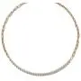 Lem Trend Double Layered Chunky Gold Statement Chain Link Choker Necklaces, Dainty Cultured Barque Pearl Stitching Necklaces Jewelry Valentines Day Birthday Gifts for Woman Girls