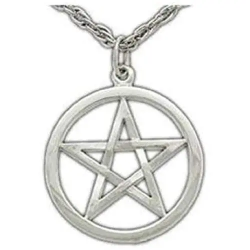 Badali Jewelry Officially Licensed Harry Dresdens Pentacle Necklace, Jim Butchers Dresden Files Directly from in White Bronze