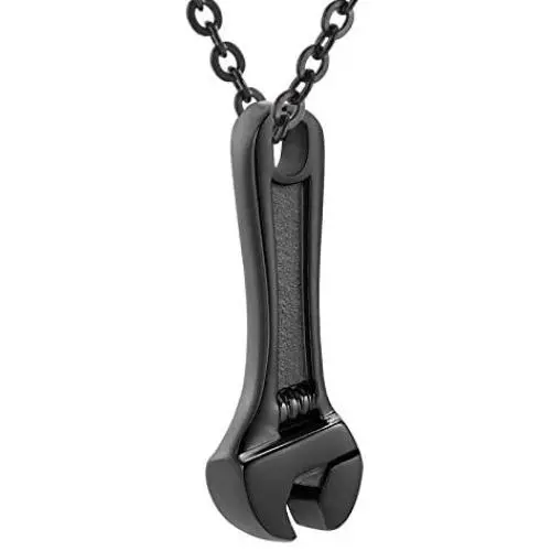 Cremation Jewelry for Ashes Wrench Hammer Stainless Steel Pendant Locket Keepsake Memorial Urn Necklace for Men Women Holder Ashes for Pet Human Cremation Jewelry for Ashes Wrench Hammer Stainless Steel Pendant Locket Keepsake Memorial Urn Necklace for Men Women Holder Ashes for Pet Human