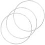 Silpada Empowered Set of Three Bangle Bracelets in Rhodium-Plated Sterling Silver