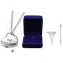 GISUNYE Cremation Urn Necklace for Ashes Urn Jewelry,Forever in My Heart Carved Locket Stainless Steel Keepsake Waterproof Memorial Pendant for mom & dad with Filling Kit (Aunt)…