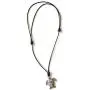 Moose546 Sea Turtle Lucky Pendant with Black Adjustable Cord Necklace for Boho Unisex Jewelry DCN-033