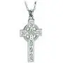 Biddy Murphy Mens Celtic Cross Necklace Sterling Silver Single Sided 24 Inches Chain Made in Ireland Biddy Murphy Mens Celtic Cross Necklace Sterling Silver Single Sided 24 Inches Chain Made in Ireland
