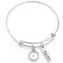 Stainless Steel Faith Women Bracelets - Necklace - Earring - Bible Keyring set Set of 4 Mustard Seed Charm Gifts